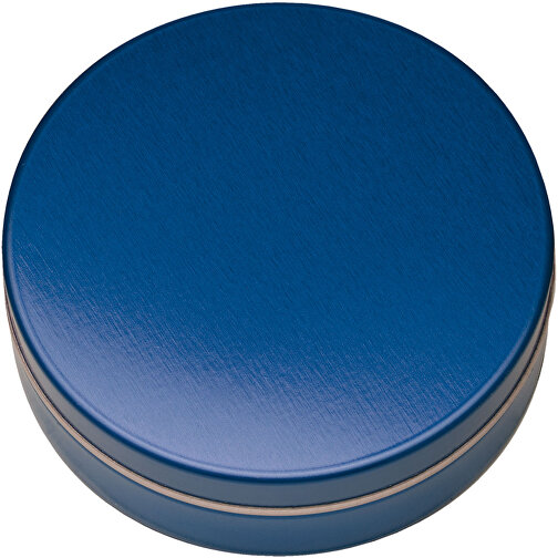 XS-Prägedose , blau-metallic, 5,00cm x 1,60cm (Länge x Breite), Bild 1