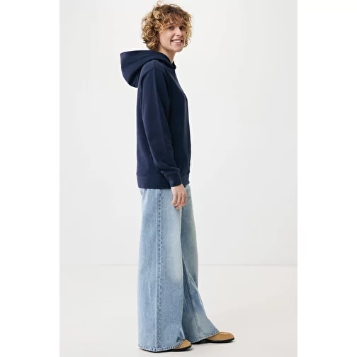 Iqoniq Yengo Hoodie avec poches latérales en rec. coton, bleu marine, Image 7