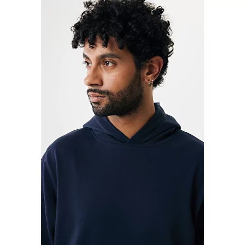 Iqoniq Yengo Hoodie avec poches latérales en rec. coton, bleu marine, Image 14