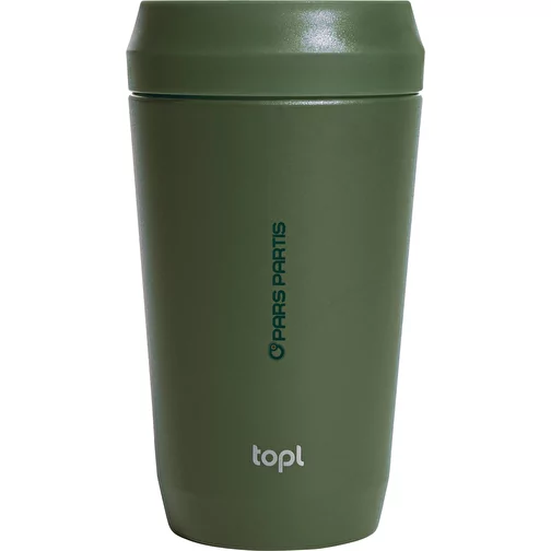 Gobelet Topl en acier rec. avec couvercle 360 degrés 354ml, vert, Image 5