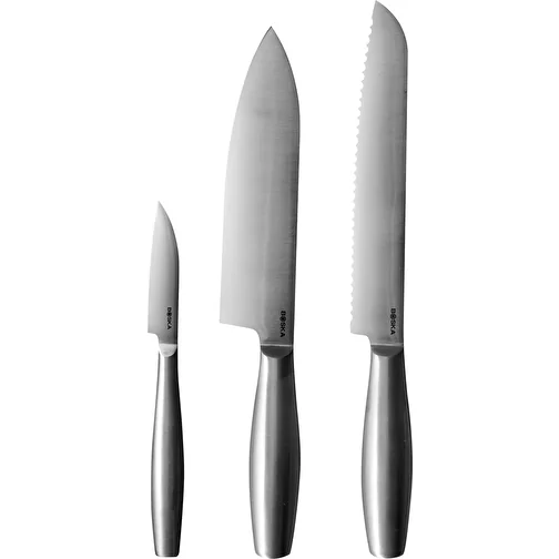BOSKA Couteau de cuisine Copenhagen, set de 3, acier, Image 1