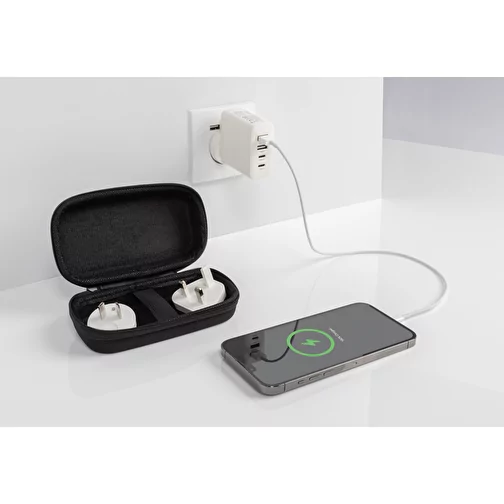TravelCharge Pro Chargeur de voyage avec USB-C en RCS rec. ABS, blanc, Image 8