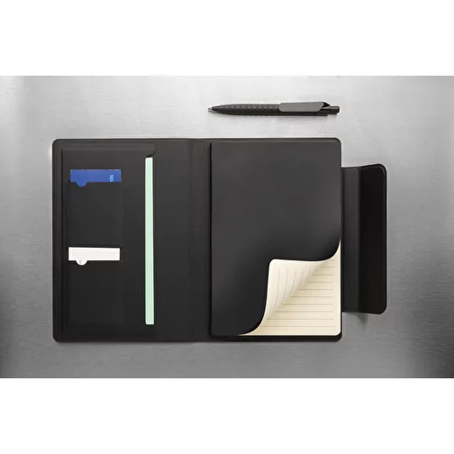 Portefeuille magnétique Stuart A5 en rPU certifié RCS, noir, Image 11