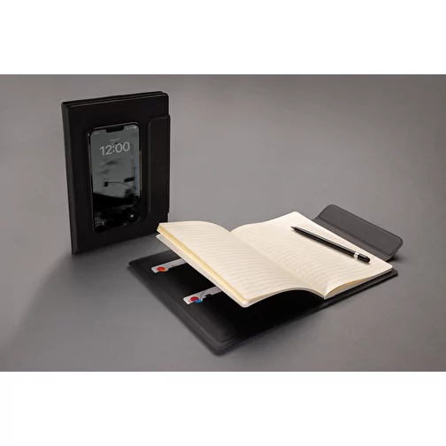 Portefeuille magnétique Stuart A5 en rPU certifié RCS, noir, Image 12