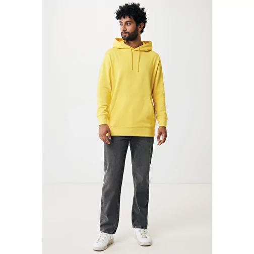 Sweat à capuche Iqoniq Rila Lightweight en coton recyclé, jaune, Image 12