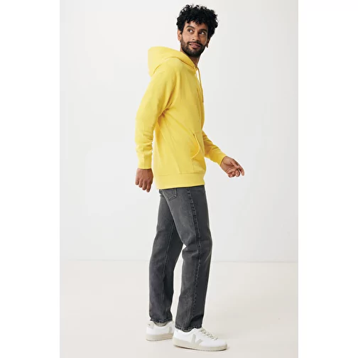 Sweat à capuche Iqoniq Rila Lightweight en coton recyclé, jaune, Image 13