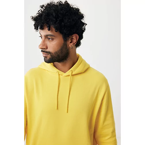 Sweat à capuche Iqoniq Rila Lightweight en coton recyclé, jaune, Image 16