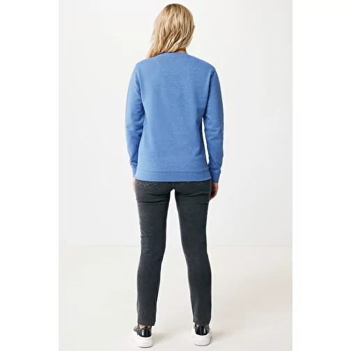 Iqoniq Denali non teint. Sweat à col rond en BW recyclé, heather blue, Image 9