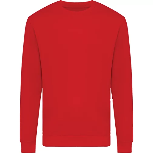 Sweat col rond Iqoniq Zion en coton recyclé, rouge, Image 1