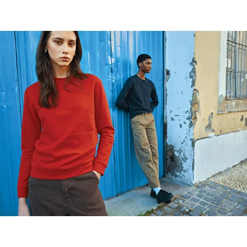 Sweat col rond Iqoniq Zion en coton recyclé, rouge, Image 11