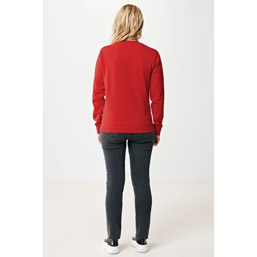 Sweat col rond Iqoniq Zion en coton recyclé, rouge, Image 5