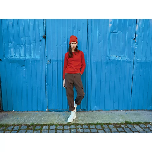 Sweat col rond Iqoniq Zion en coton recyclé, rouge, Image 8