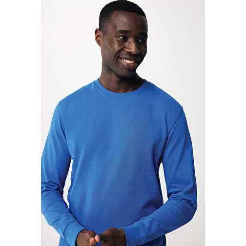 Sweat col rond en coton recyclé Iqoniq Zion, bleu roi, Image 15