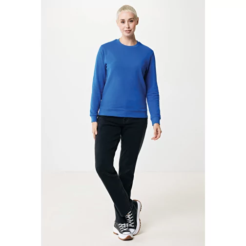 Sweat col rond en coton recyclé Iqoniq Zion, bleu roi, Image 5