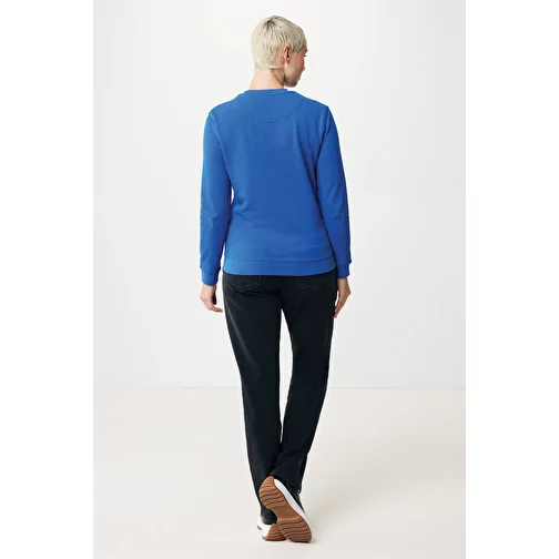 Sweat col rond en coton recyclé Iqoniq Zion, bleu roi, Image 8