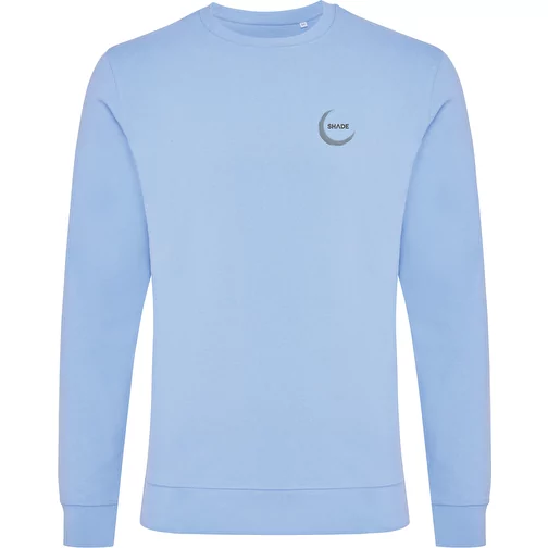 Sweat col rond Iqoniq Zion en coton recyclé, sky blue, Image 4