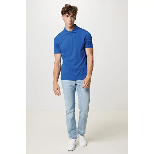 Polo piqué Iqoniq Yosemite en coton recyclé, bleu roi, Image 12