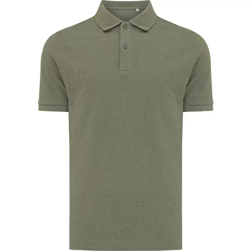 Polo piqué Iqoniq Yosemite en coton recyclé, heather green, Image 1