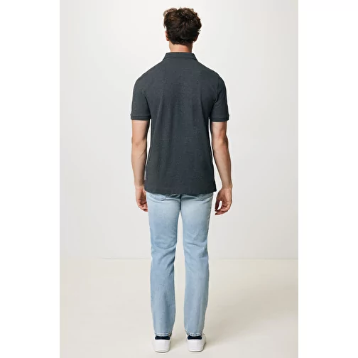 Polo piqué Iqoniq Yosemite en coton recyclé, heather anthracite, Image 11