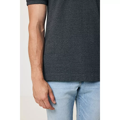 Polo piqué Iqoniq Yosemite en coton recyclé, heather anthracite, Image 15