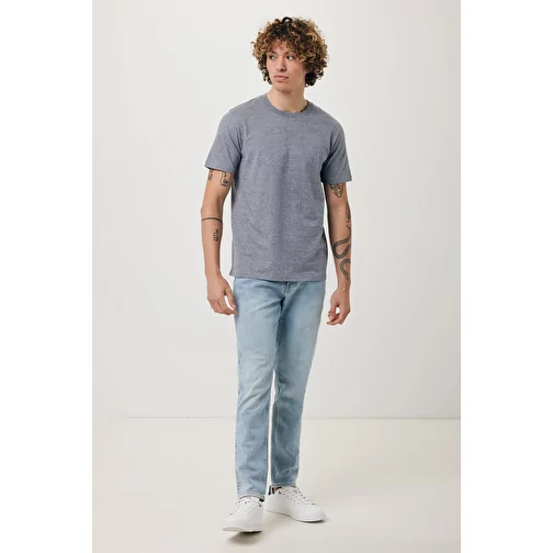 Iqoniq Brett T-shirt en coton recyclé, light heather navy, Image 4