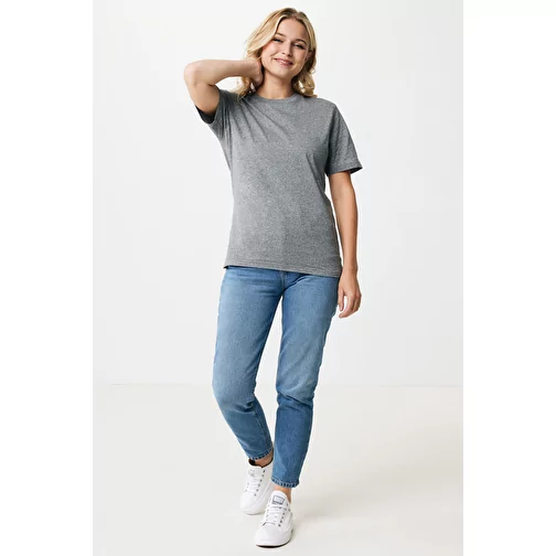T-shirt Iqoniq Sierra Lightweight en coton recyclé, non teint anthracite clair, Image 4