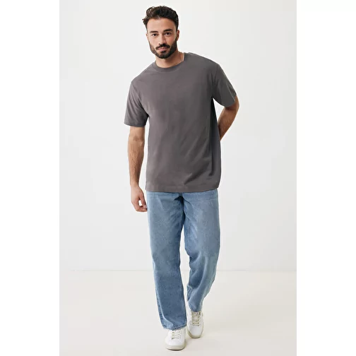 Iqoniq Kakadu relaxed T-shirt en coton recyclé, anthracite, Image 10