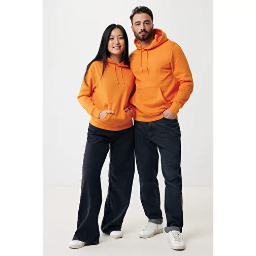 Sweat à capuche Iqoniq Rila Lightweight en coton recyclé, orange, Image 4