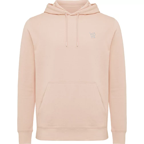Sweat à capuche Iqoniq Rila Lightweight en coton recyclé, peach nectar, Image 3