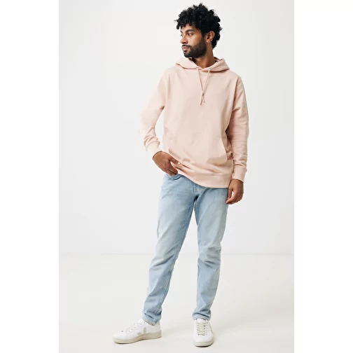 Sweat à capuche Iqoniq Rila Lightweight en coton recyclé, peach nectar, Image 4