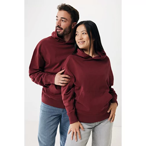 Sweat-shirt Iqoniq Yoho Relax en coton recyclé, bordeaux, Image 4
