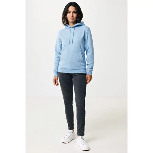 Sweat à capuche Iqoniq Jasper en coton recyclé, sky blue, Image 5