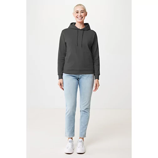 Sweat à capuche Iqoniq Jasper en coton recyclé, anthracite, Image 5