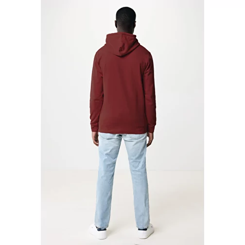 Sweat à capuche Iqoniq Jasper en coton recyclé, bordeaux, Image 9