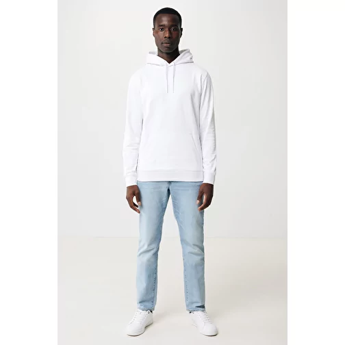 Sweat à capuche Iqoniq Jasper en coton recyclé, blanc recyclé, Image 12