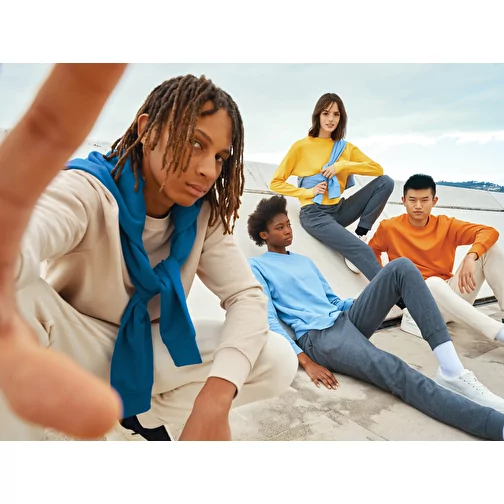 Iqoniq Etosha Lightweight Sweater en coton recyclé, jaune, Image 20