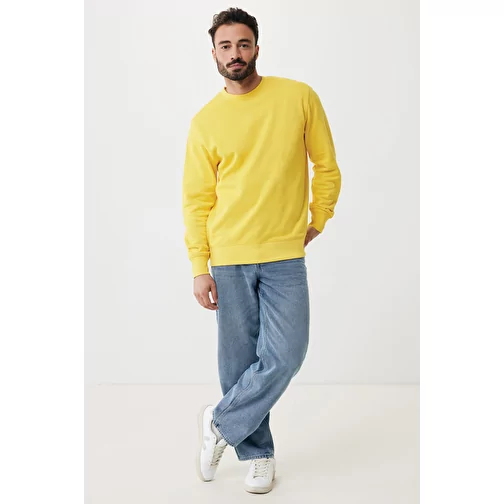 Iqoniq Etosha Lightweight Sweater en coton recyclé, jaune, Image 12