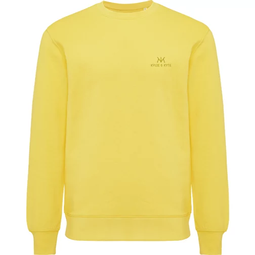 Iqoniq Etosha Lightweight Sweater en coton recyclé, jaune, Image 3