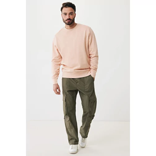 Iqoniq Etosha Lightweight Sweater en coton recyclé, peach nectar, Image 10