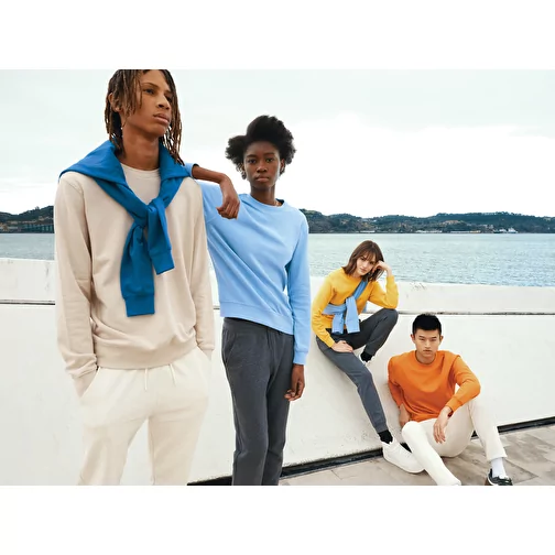 Iqoniq Etosha Lightweight Sweater en coton recyclé, bleu roi, Image 20