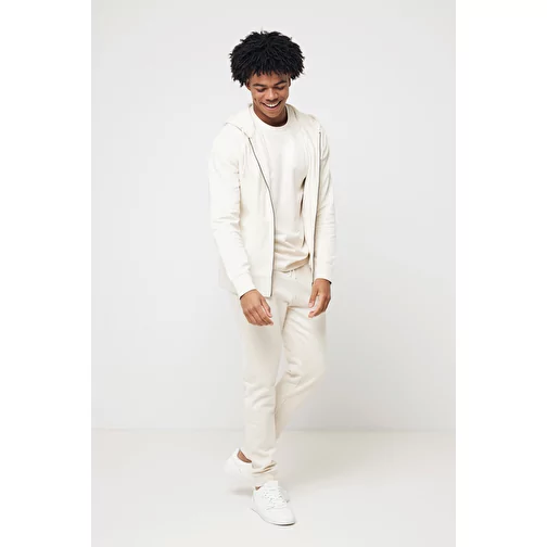 Iqoniq Abisko sweat à capuche zippé en coton recyclé, natural raw, Image 13