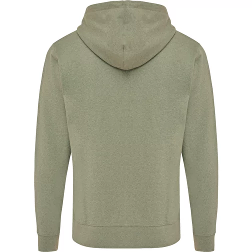 Iqoniq Abisko sweat à capuche zippé en coton recyclé, heather green, Image 2