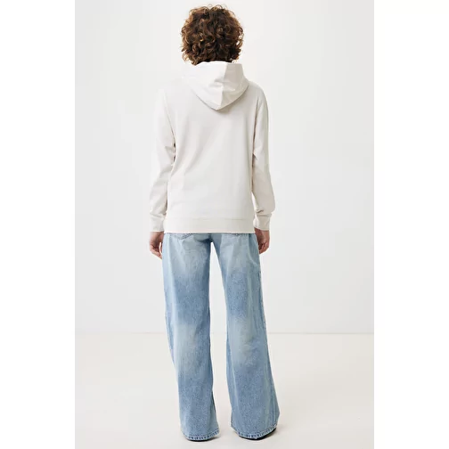 Iqoniq Yengo Hoodie avec poches latérales en rec. coton, ivory white, Image 13