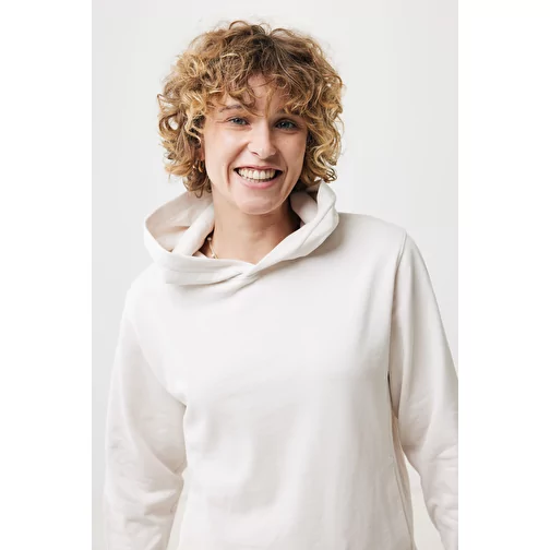 Iqoniq Yengo Hoodie avec poches latérales en rec. coton, ivory white, Image 14