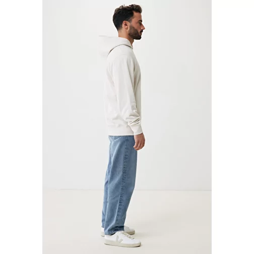 Iqoniq Yengo Hoodie avec poches latérales en rec. coton, ivory white, Image 7