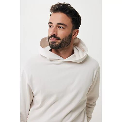 Iqoniq Yengo Hoodie avec poches latérales en rec. coton, ivory white, Image 9