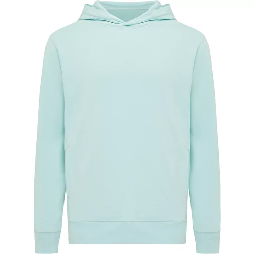 Iqoniq Yengo Hoodie avec poches latérales en rec. coton, crushed mint, Image 1