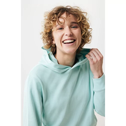 Iqoniq Yengo Hoodie avec poches latérales en rec. coton, crushed mint, Image 10