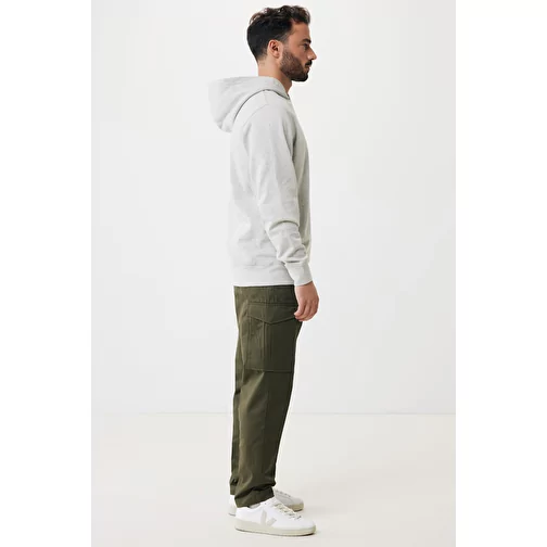 Iqoniq Yengo Hoodie avec poches latérales en rec. coton, light heather grey, Image 12