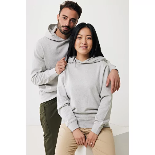 Iqoniq Yengo Hoodie avec poches latérales en rec. coton, light heather grey, Image 4